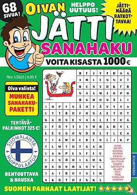 Oivan jätti Sanahaku-lehti